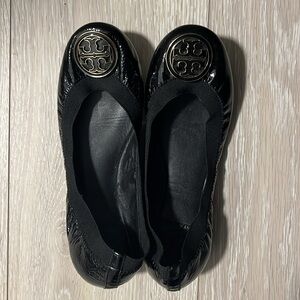 Tory Burch Black Ballet Flats